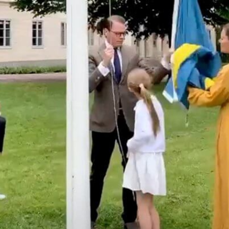 احتفالات العائلة الملكية السويدية باليوم الوطني