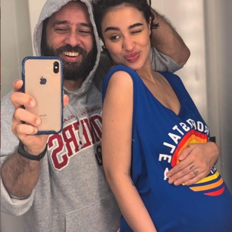 نينا عبد الملك وزوجها حسان الشيخ