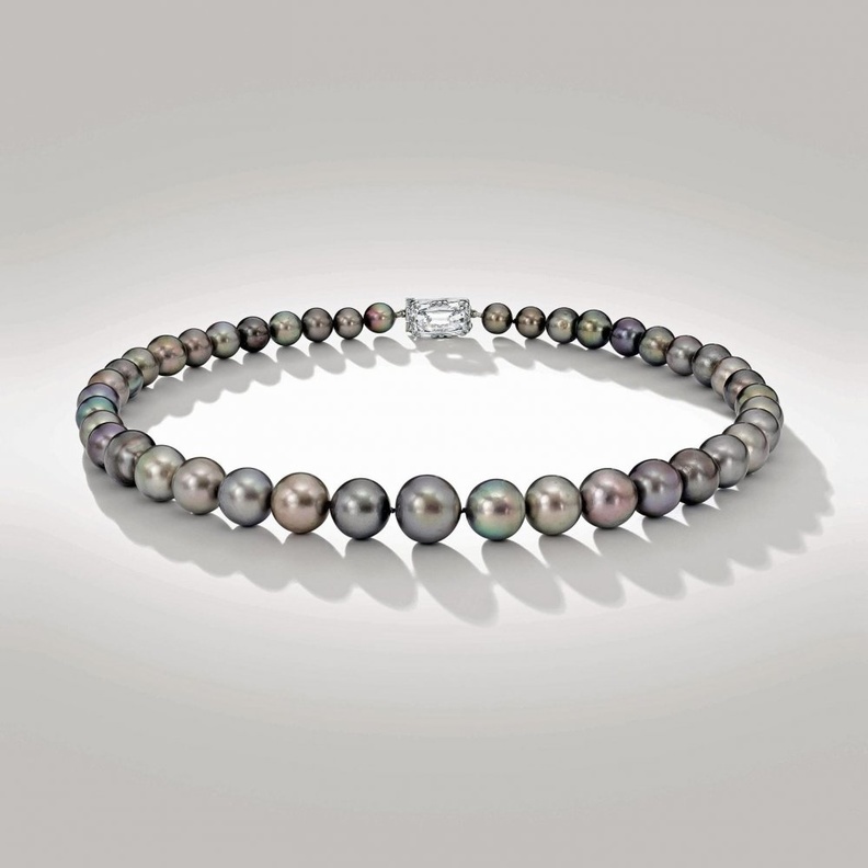 Cowdray Natural Black Pearl Necklace