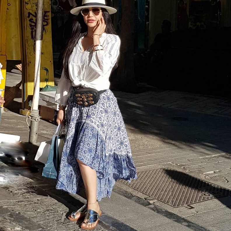  موديلات تنانير ميدي مستوحاة من لجين عمران