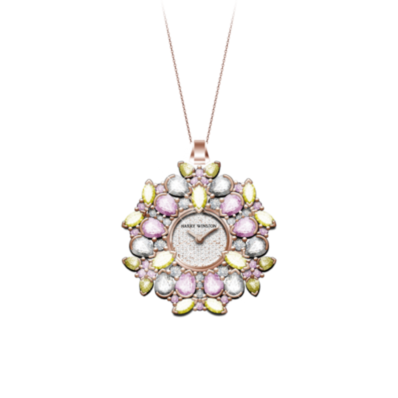 قلادة ساعة من هاري ونستون Harry Winston
