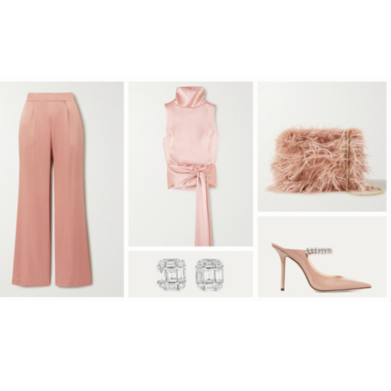  لوك رسمي راقي باطلالة كاملة باللون الزهري الجذاب