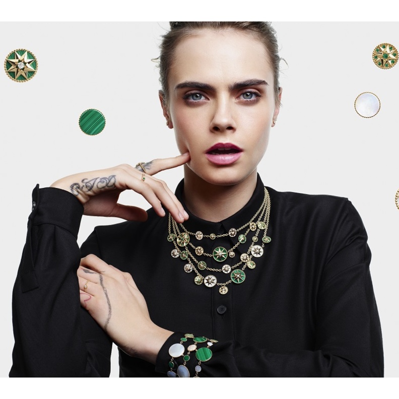 حملة مجوهرات Dior الفاخرة الجديدة من بطولة Cara Delevingne 