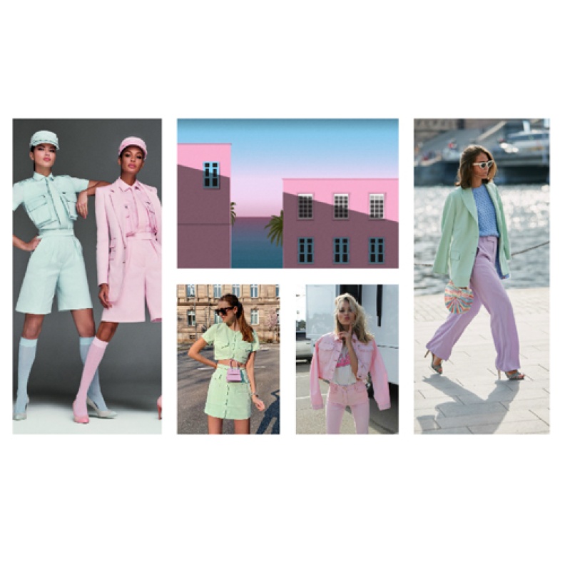 درجات الباستيل الناعمة موضة صيف 2020