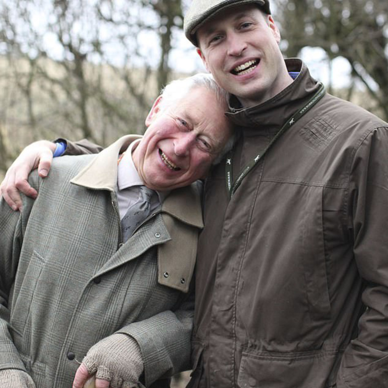 الأمير وليام ووالده الأمير تشارلز