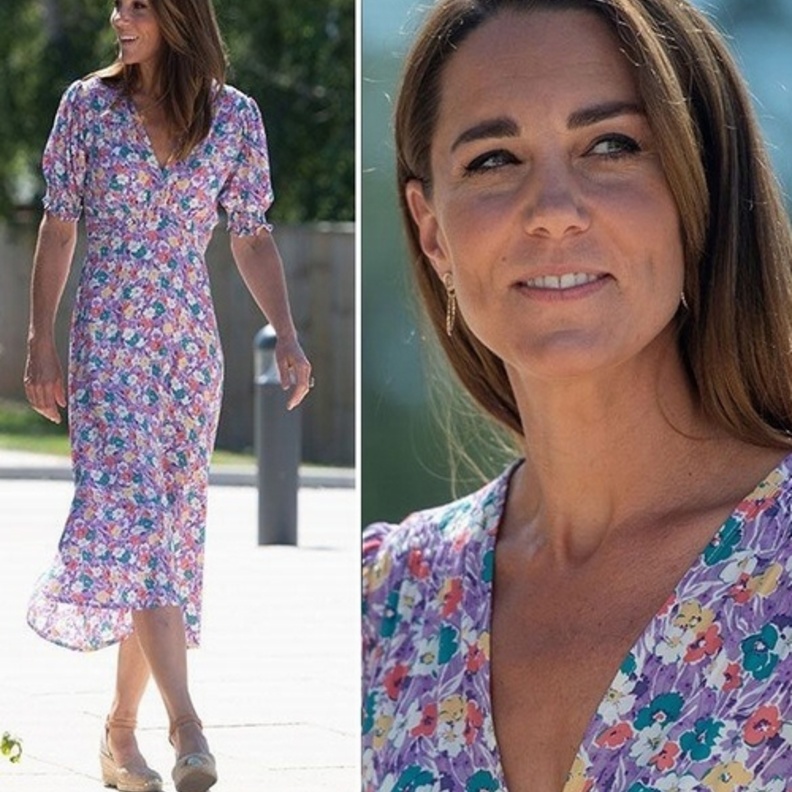 صور احدث اطلالات كيت ميدلتون بالفستان الصيفي والمنعش