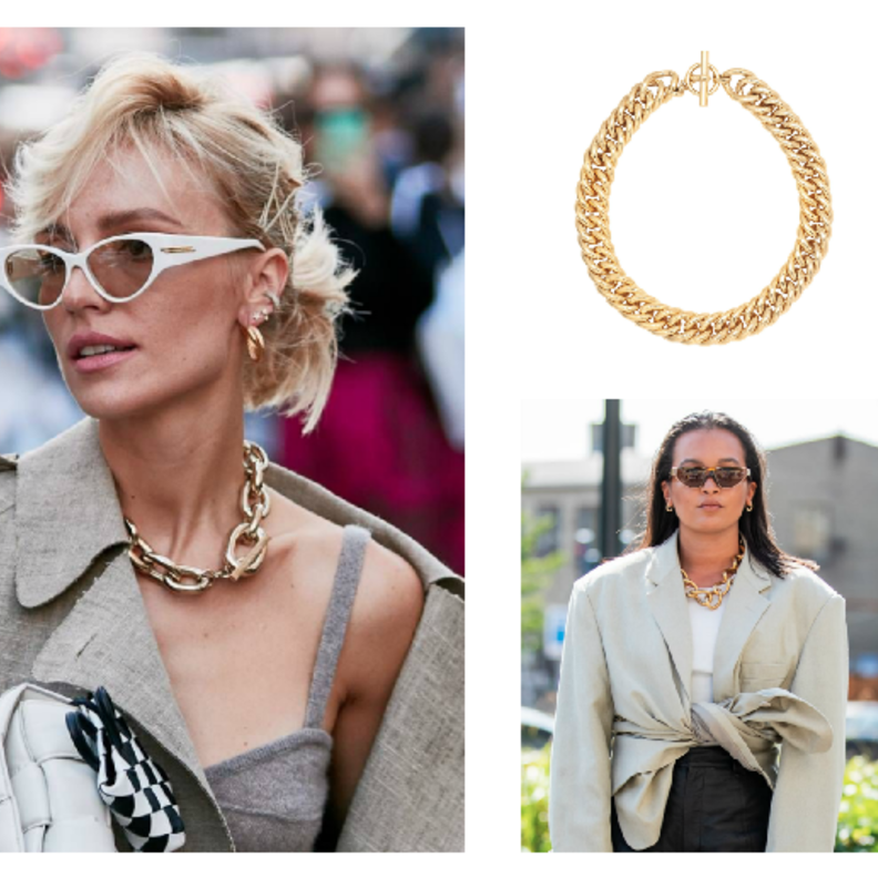 السلاسل الذهبية موضة هذا الموسم