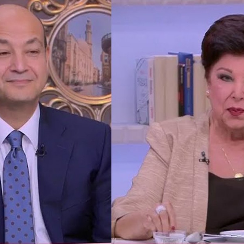 عمرو أديب ورجاء الجداوي