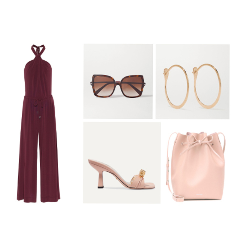 اطلالة جذابة وعصرية بالجمبسوت البوردو الكاجوال !