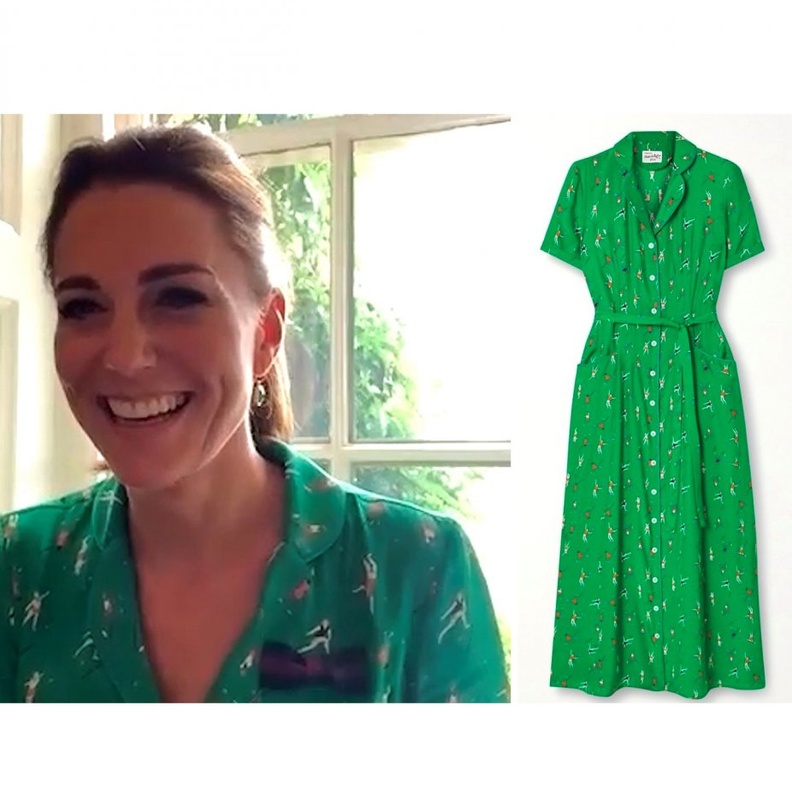  إختارت كيت فستاناً حريرياً من ماركة HVN Harley Viera-Newton