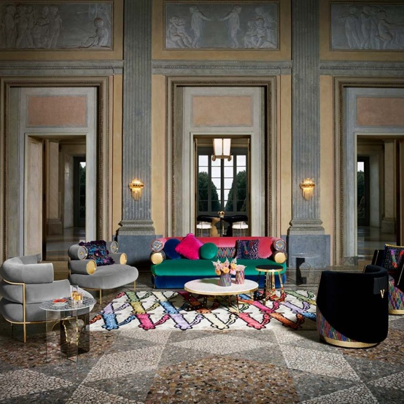  أثاث غرفة معيشة من فرساتشي 2020 يجمع الحداثة وعراقة الاسم