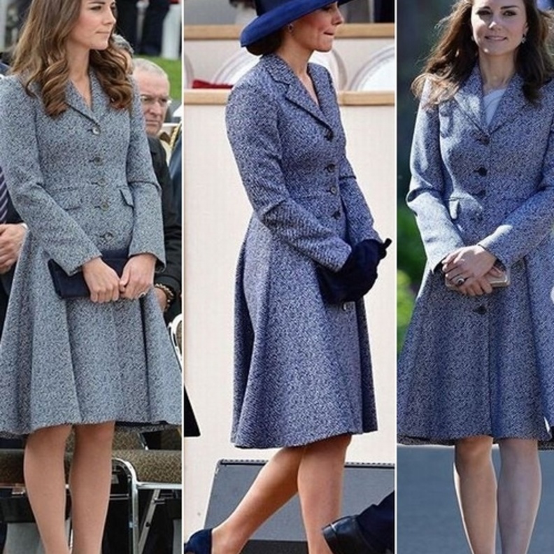 معطف أنيق تألقت به في ثلاث إطلالات ويحمل توقيع علامة Michael Kors