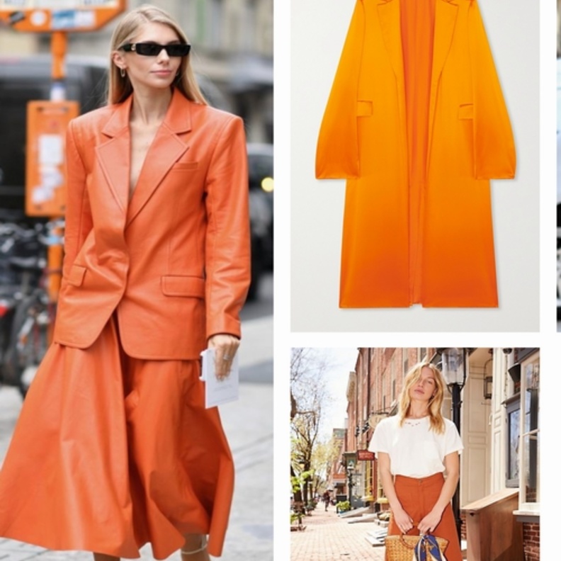  لون الأورانج يعدّ من الألوان الرائجة جداً هذا الموسم