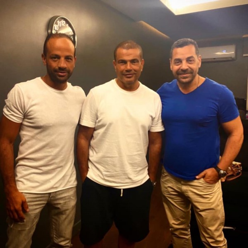 عمرو دياب وطارق العريان