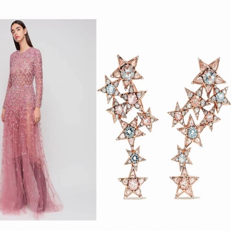  فستان من فالنتينو وأقراط من سليم مزنر