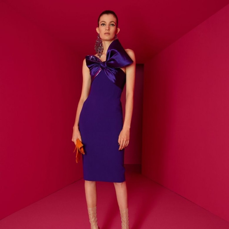  فستان سهرة ميدي منAlexis Mabille