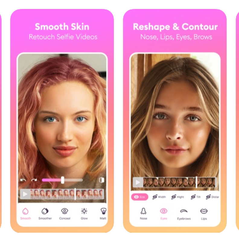 تطبيق Facetune لتحسين صور السيلفي في الفيديوهات