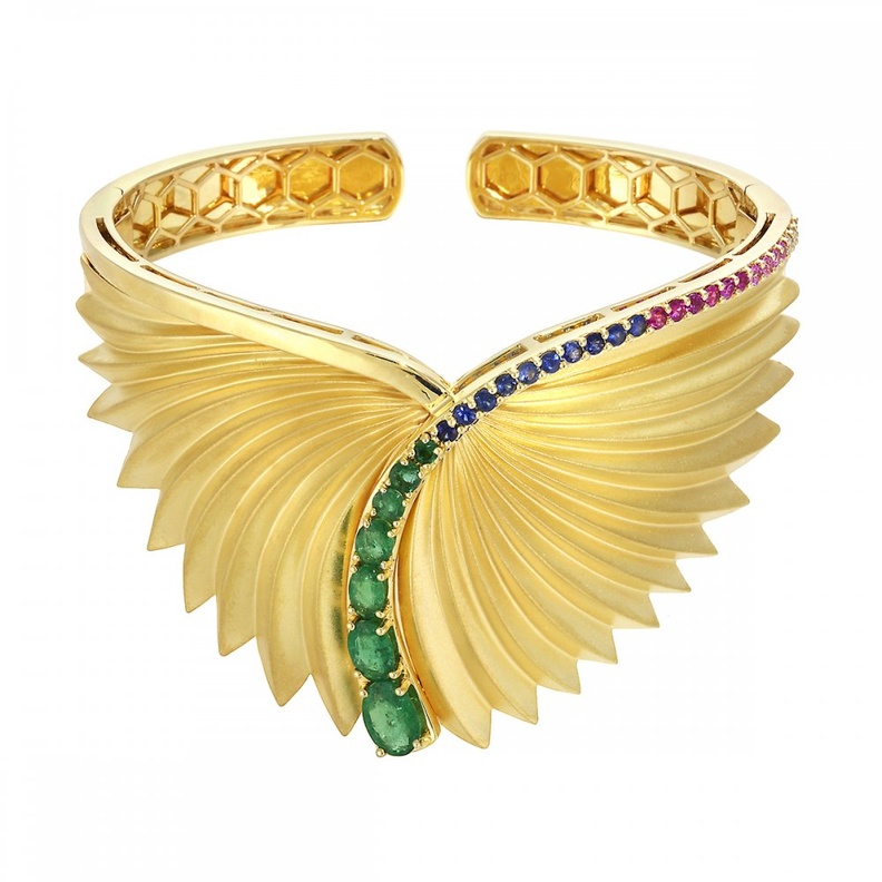 موديلات اساور ذهب عريضة  من غرازيلا Graziela