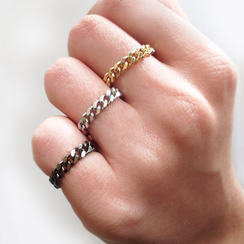 خواتم باشكال السلاسل