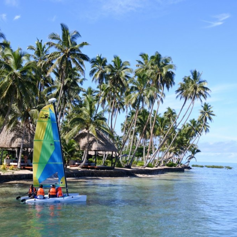 إطلالة من منتجع في جزر سيشيل