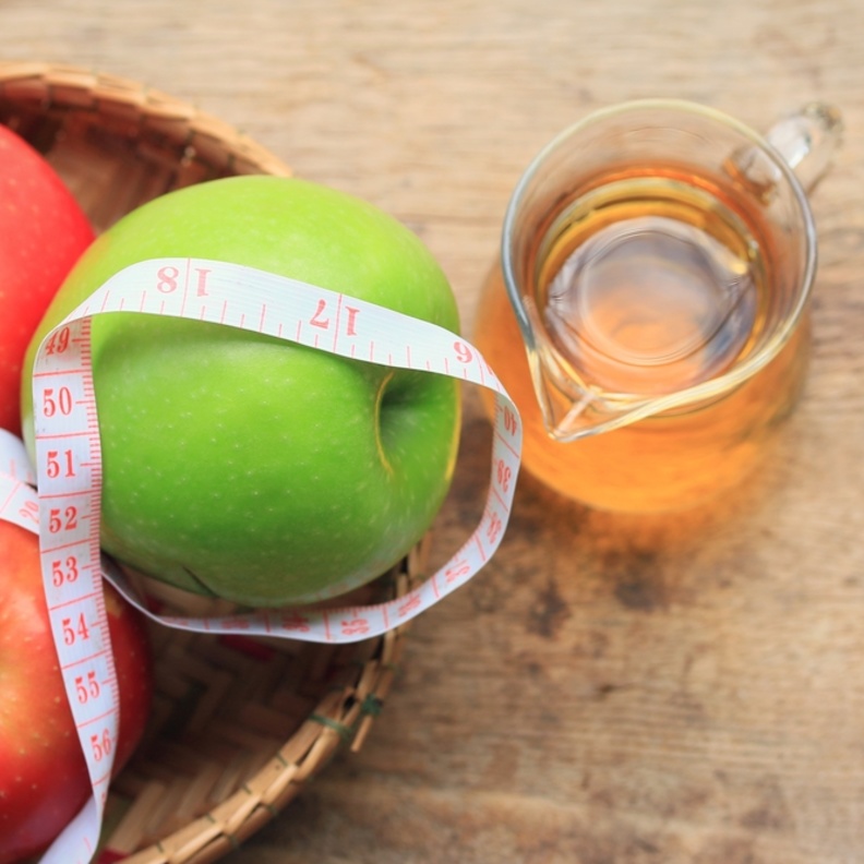 خل التفاح لتخسيس منطقة البطن وكبح الشهية