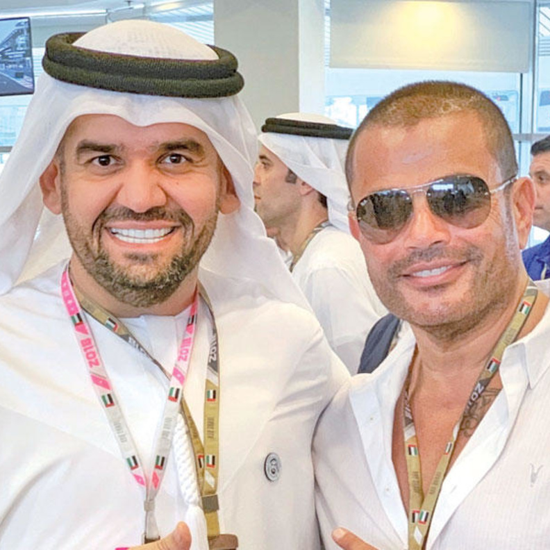 عمرو دياب وحسين الجسمي