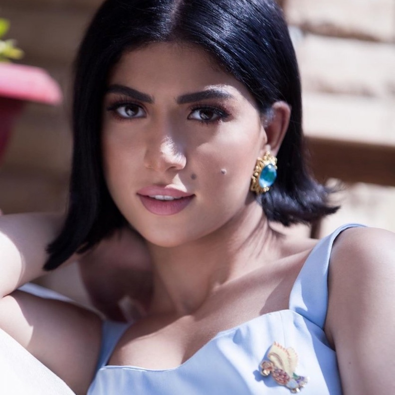 مكياج يناسب الشعر الاسود مستوحى من مكياج كارولين عزمي