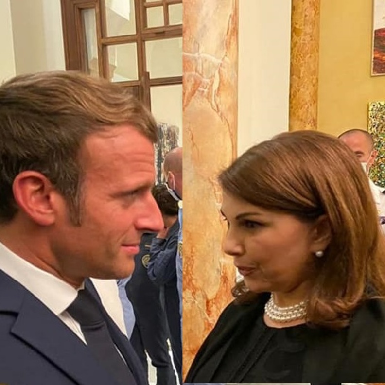 ماجدة الرومي وماكرون