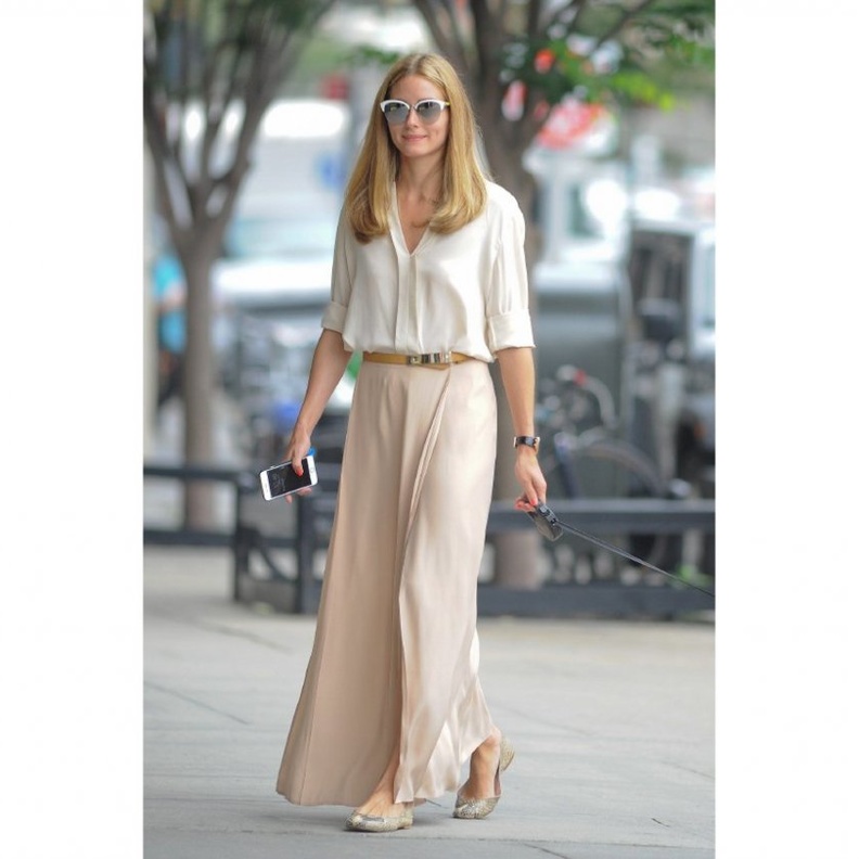 اطلالات صيفية تناسب خروجات النهار بألوان نيود من وحي أوليفيا باليرمو