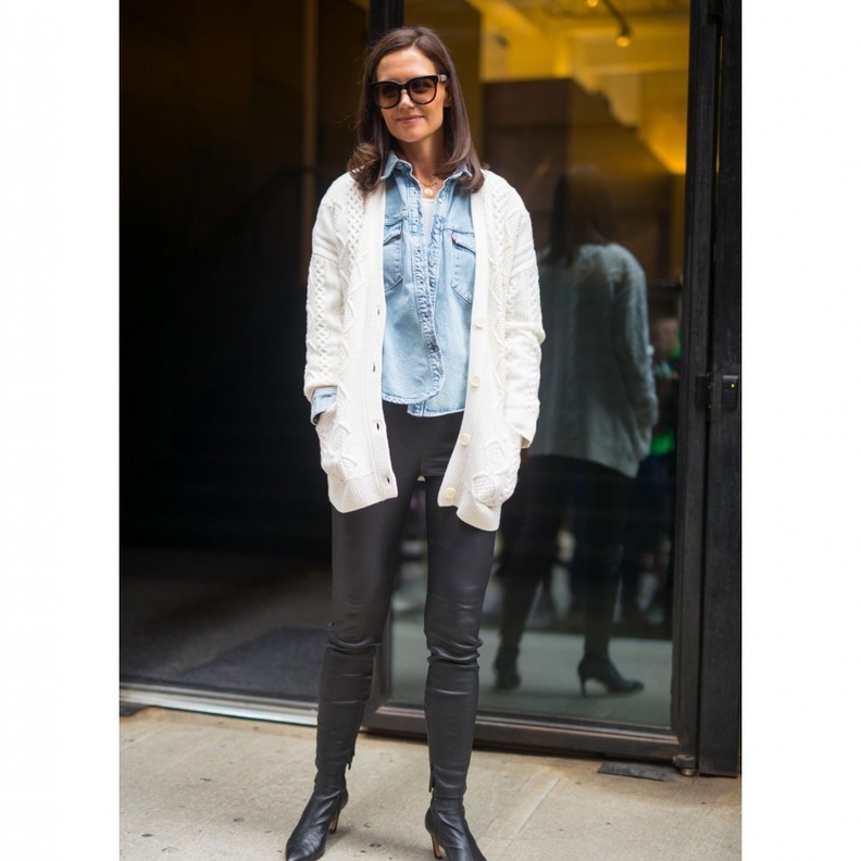 افكار تنسيق القميص الجينز