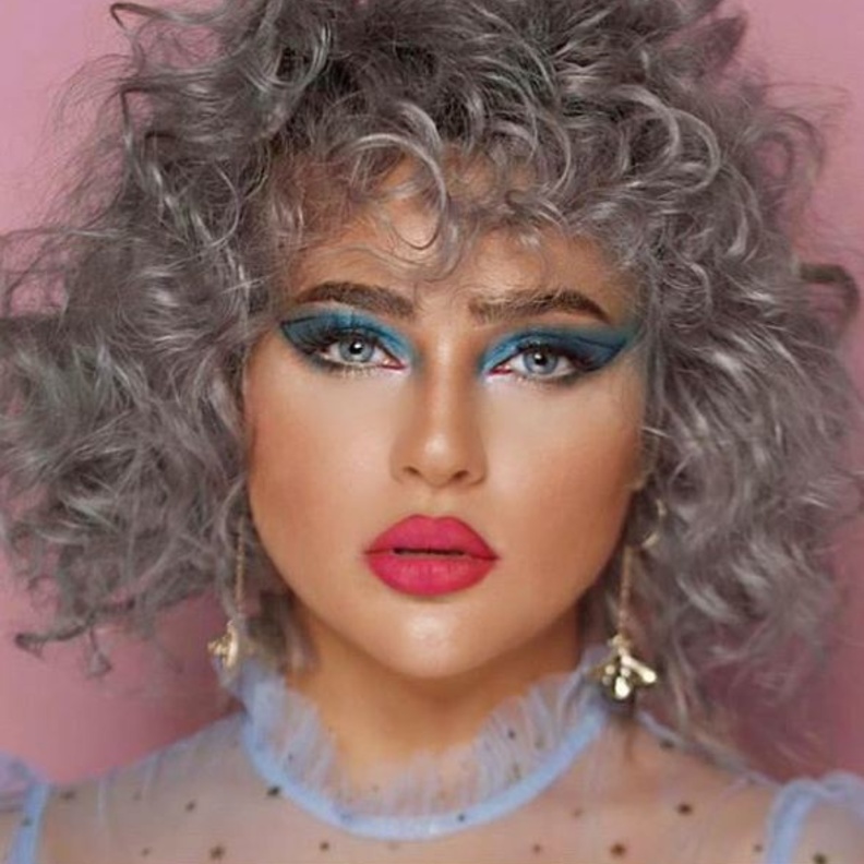 نيفين ماضي بنيوك لوك الشعر الرمادي