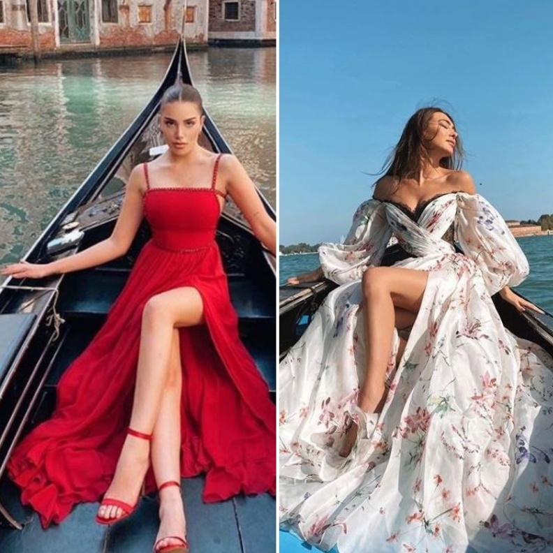 إطلالات سينتيا صاموئيل وستيفاني صليبا تتألقان في البندقية فمن بدت أجمل؟