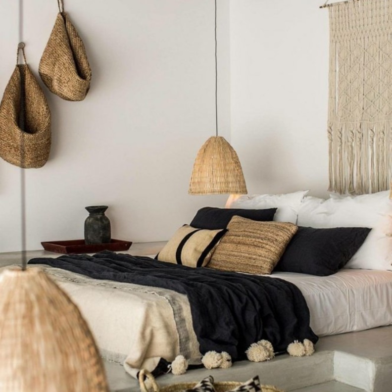 القش من المواد التي تضيف سحر الطبيعة الريفية على ديكورات منزلك