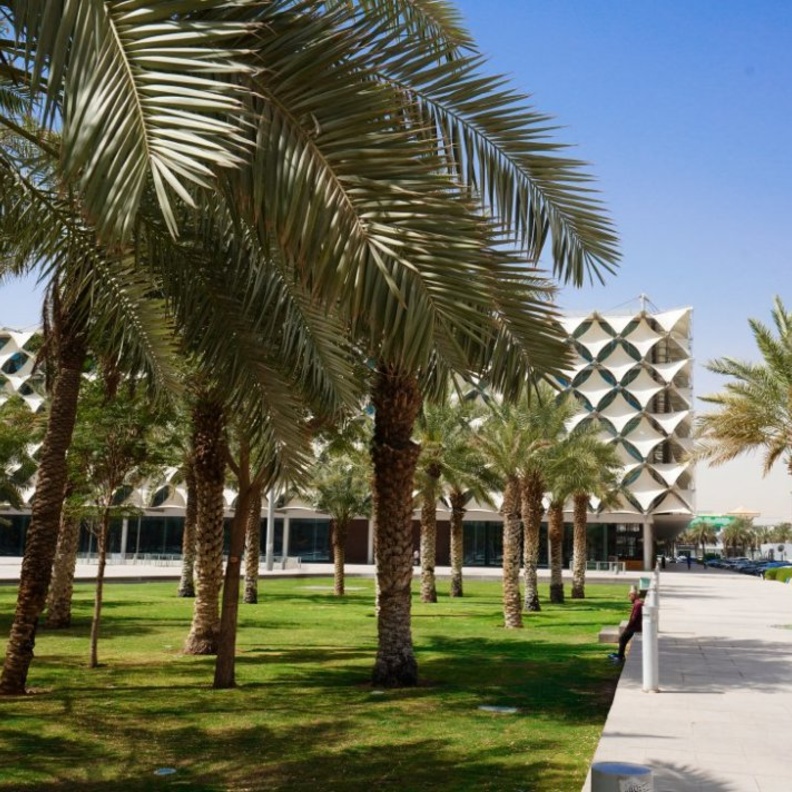  حديقة مكتبة الملك فهد بالرياض