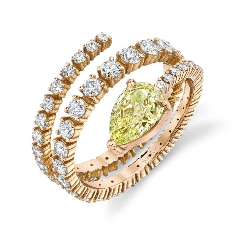 خواتم ذهب باحجار الالماس من شاي Shay