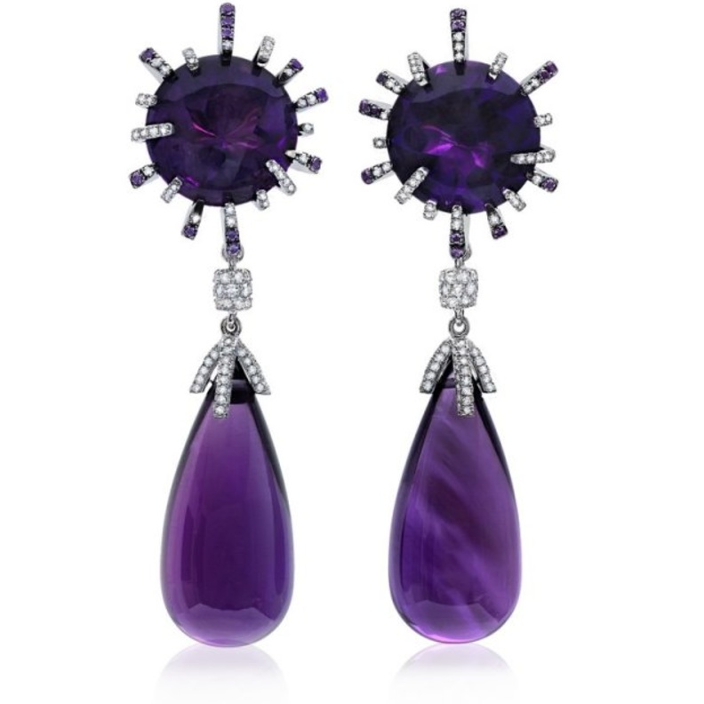 اقراط متدلية بالاحجار الكريمة من مارتن كاتز Martin Katz