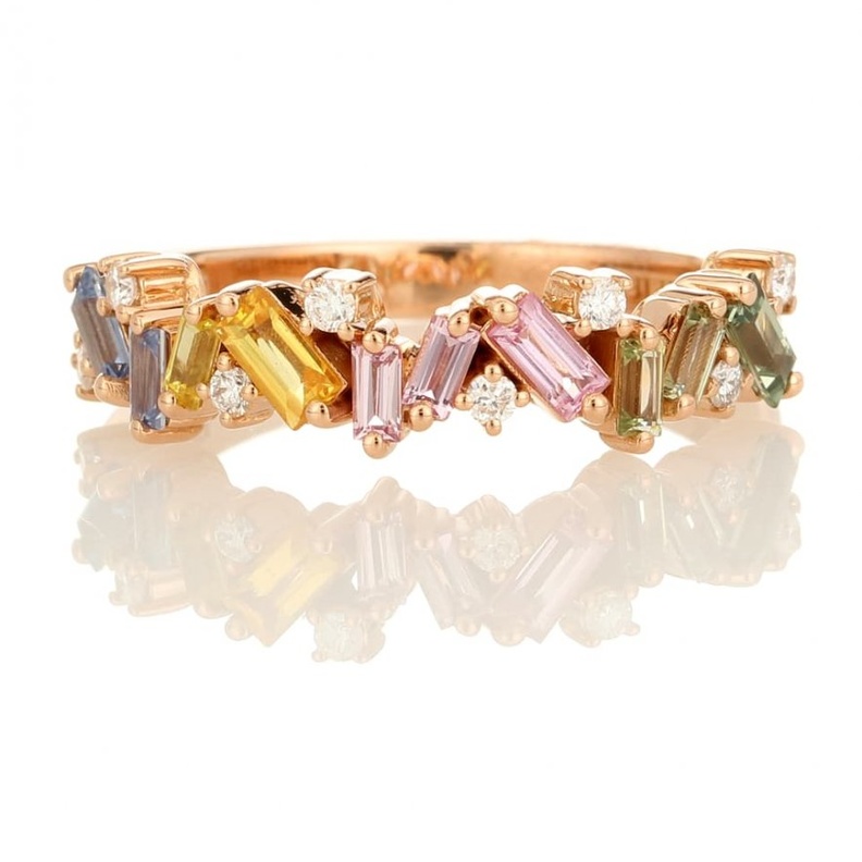  خواتم ذهب بأحجار ملونة من Suzanne Kalan