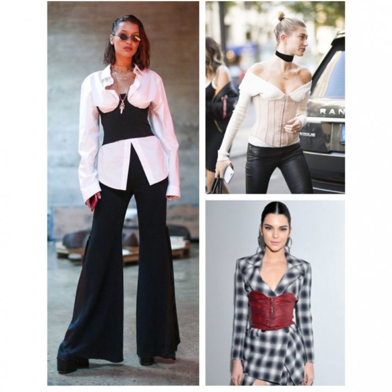 طرق تنسيق الكورسيه الأنثوي باطلالات جذابة بأسلوب عارضات الأزياء العالميات