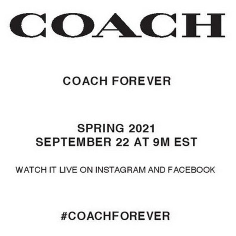 بث مباشر لعرض أزياء Coach لربيع 2021