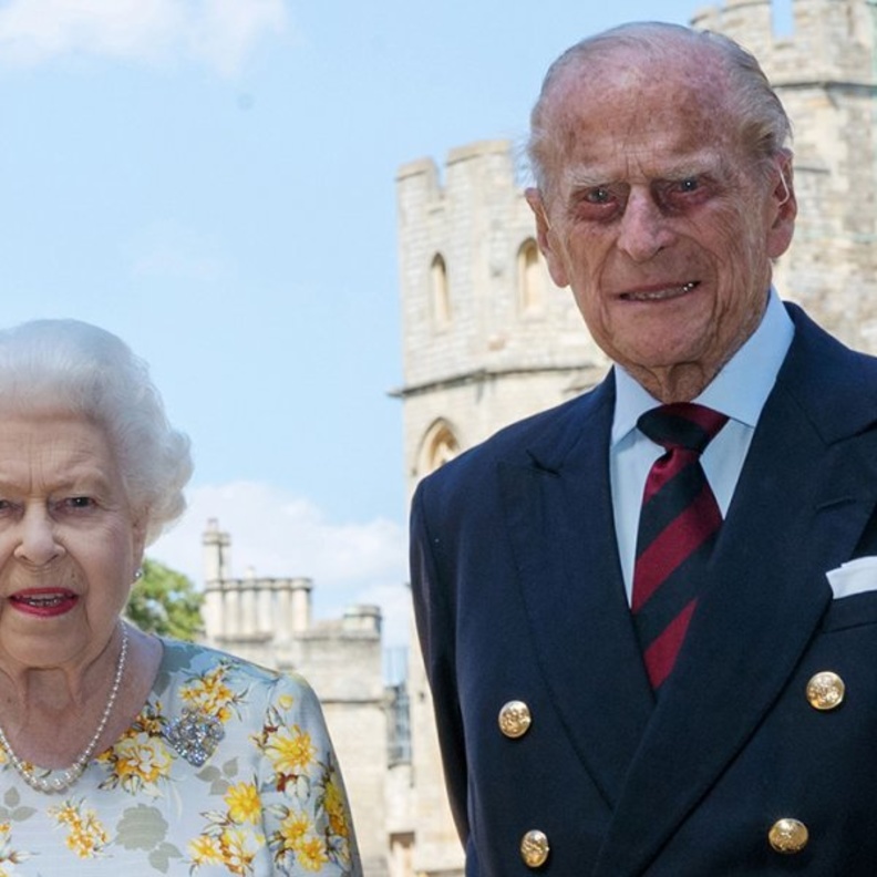 الملكة وزوجها الأمير فيليب