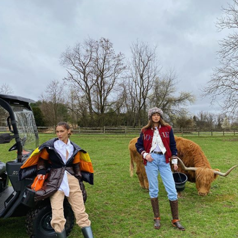  صور اجمل اطلالات جيجي حديد في فترة حملها