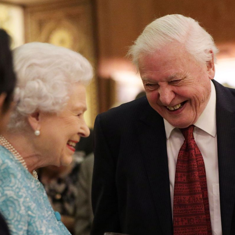 علاقة قوية تريط السير ديفيد آتينبارا بالعائلة المالكة البريطانية