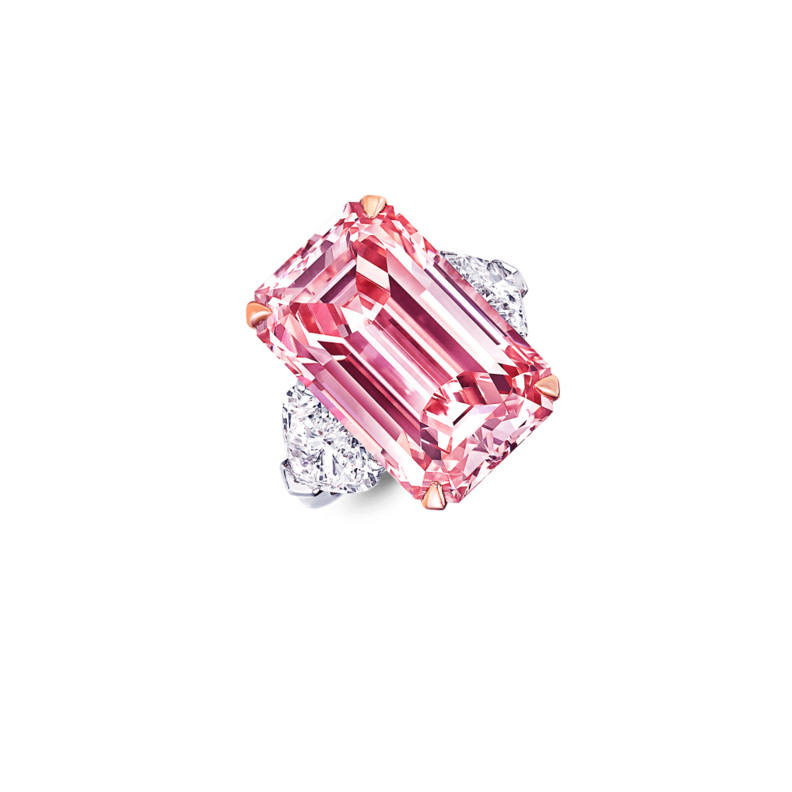  خواتم خطوبة باللون الوردي تضامناً مع حملة سرطان الثدي من دار Graff