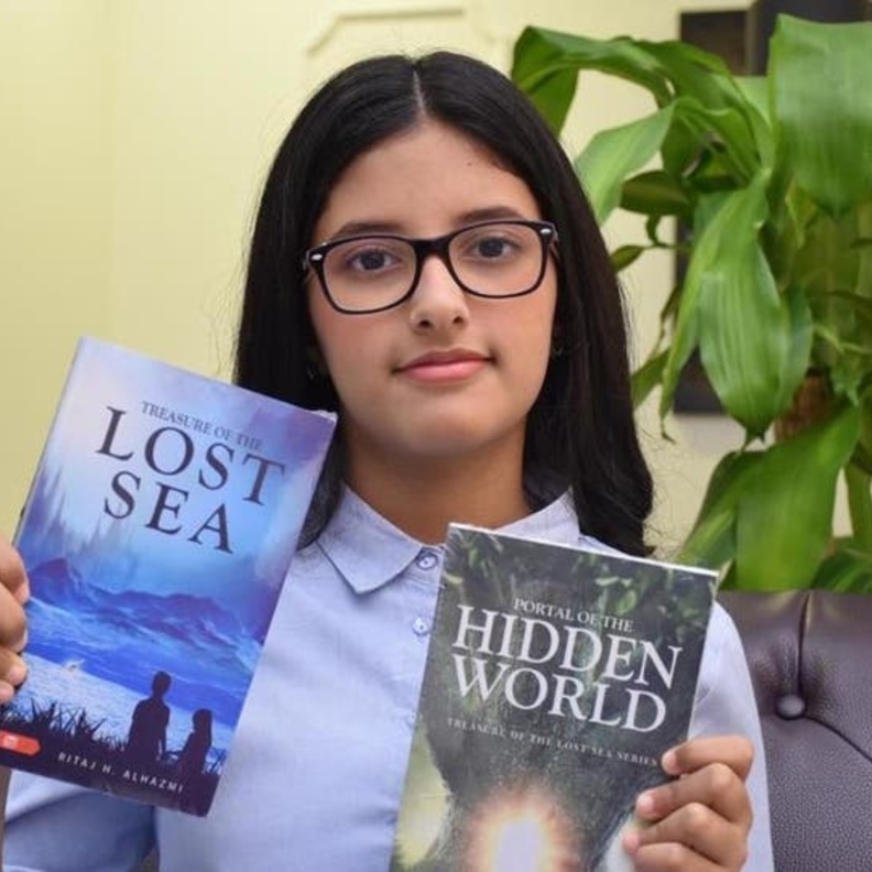 ريتاج الحازمي أصغر روائية سعودية مرشحة للتسجيل في موسوعة غينيس