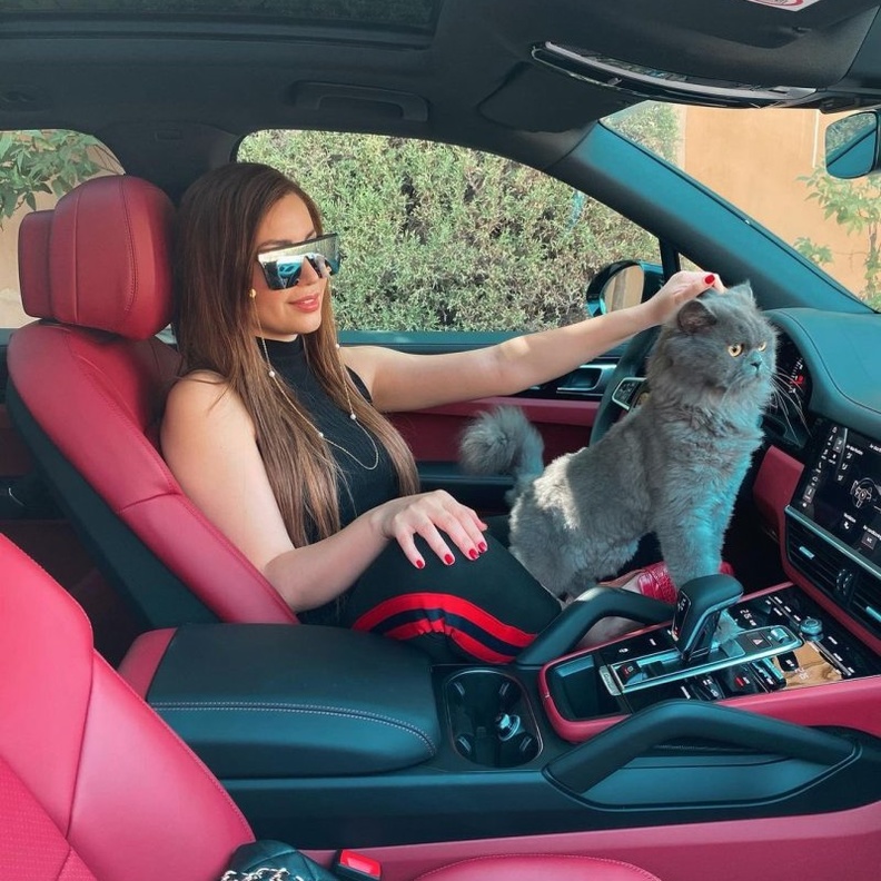 سيارة نسرين طافش الجديدة