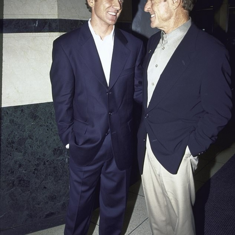 روبرت ريدفورد وابنه