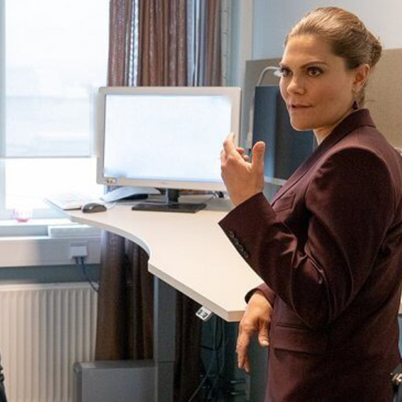 الأميرة فيكتوريا تزور وكالة التجنيد الدفاعية السويدية