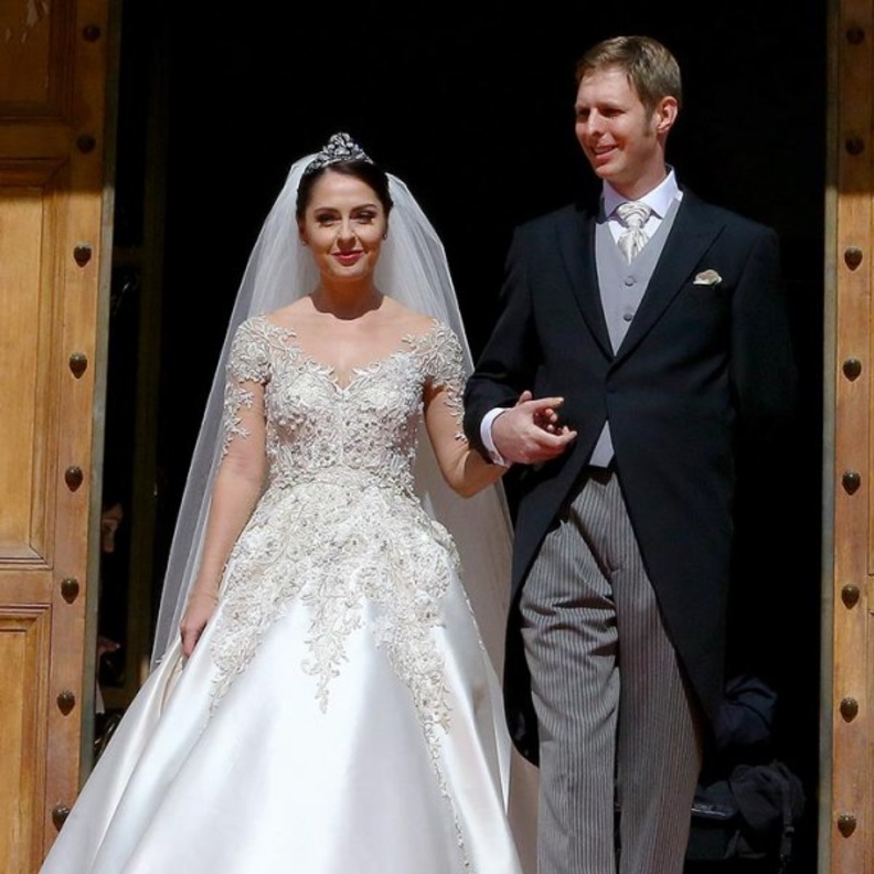 الأميرة إليا في حفل زفافها