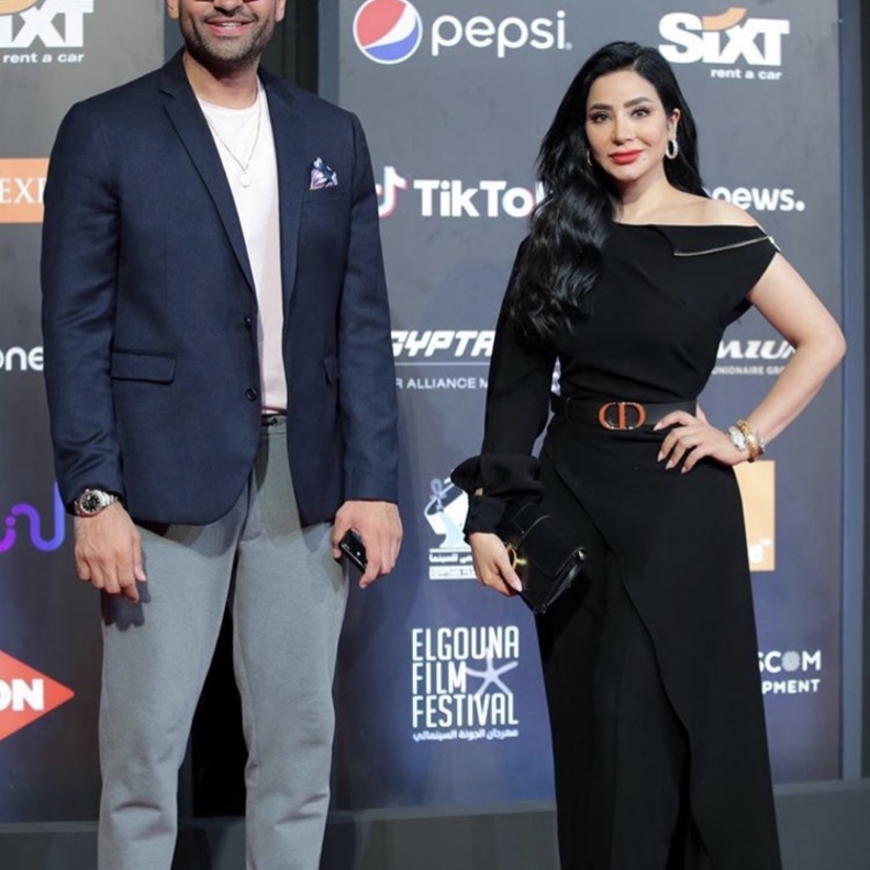 لجين عمران وعمر السعيد في مهرجان الجونة 