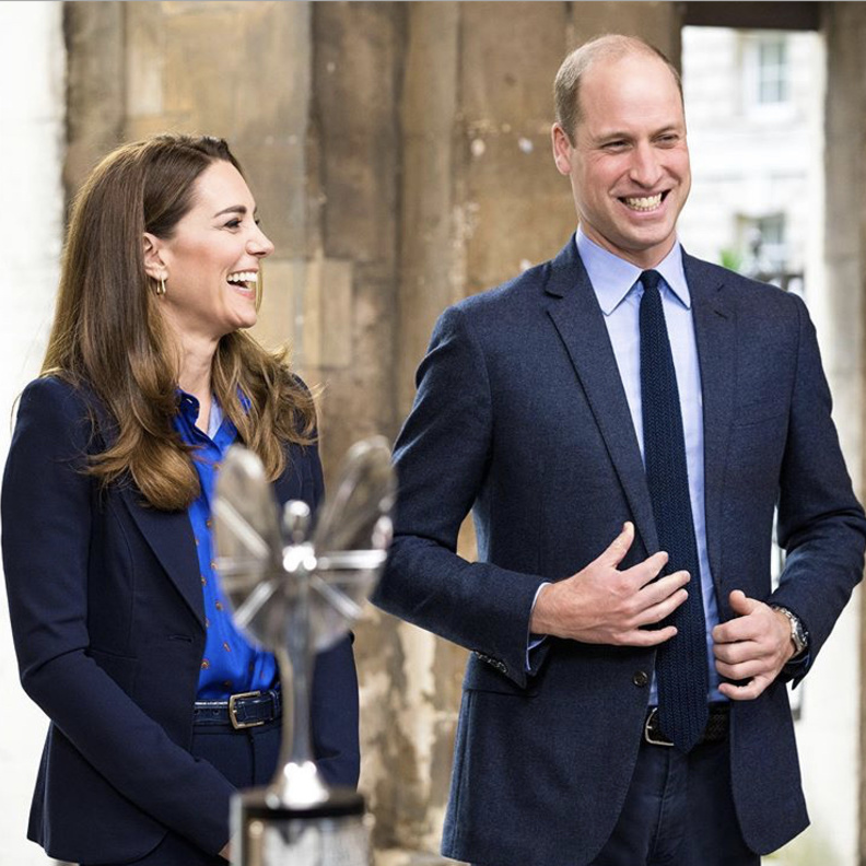 الأمير ويليام و زوجته كيت ميدلتون أثناي تصوير جوائز Pride of Britain 